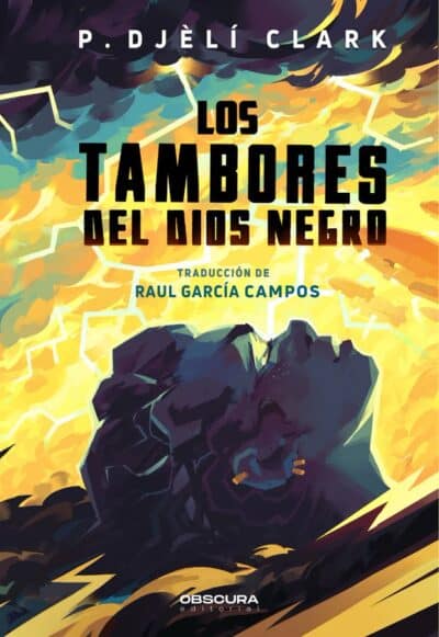 Los tambores del dios negro + marcapáginas y postal